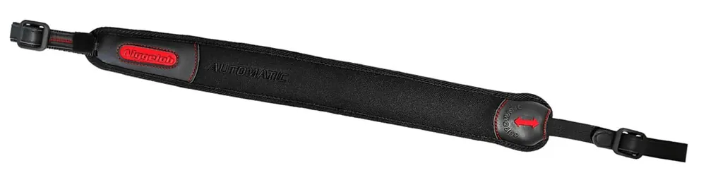 Niggeloh Gewehrriemen Automatic Neopren - Leder - Schwarz Letzte Chance